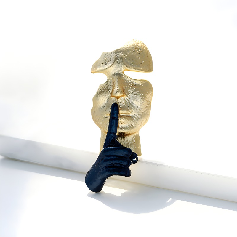 Men Accessories For Birthday Gift - Fashion Mask Brooch Men and Women