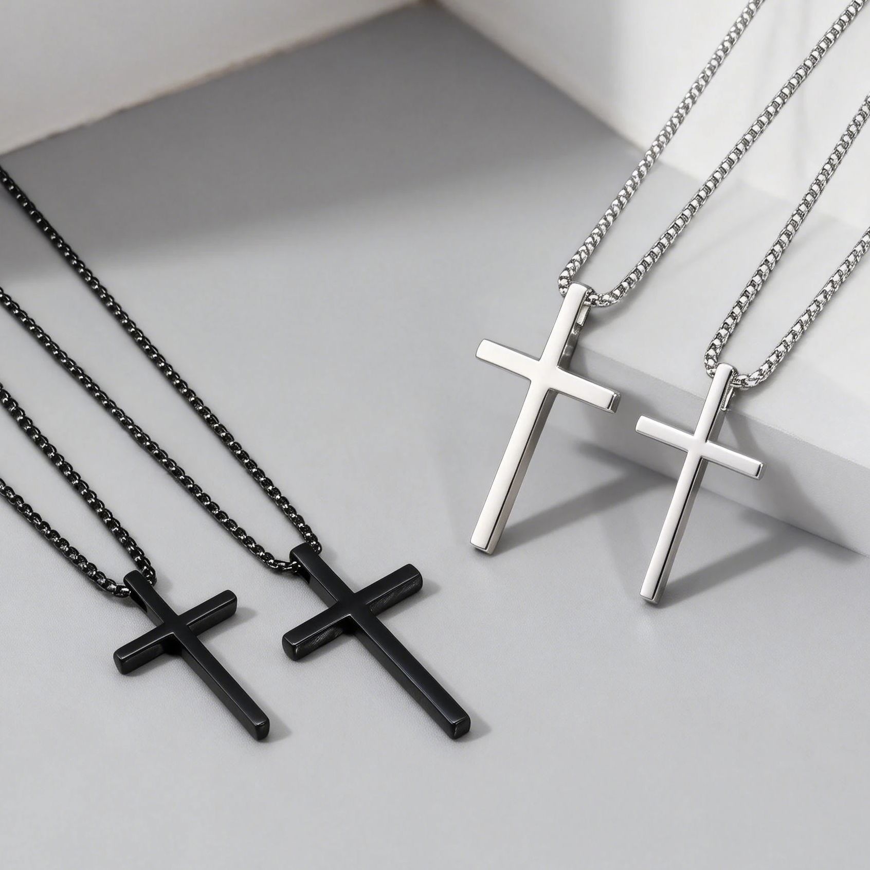 Men Accessories Neck Chain - Trendy Christian Religion Necklace for Women