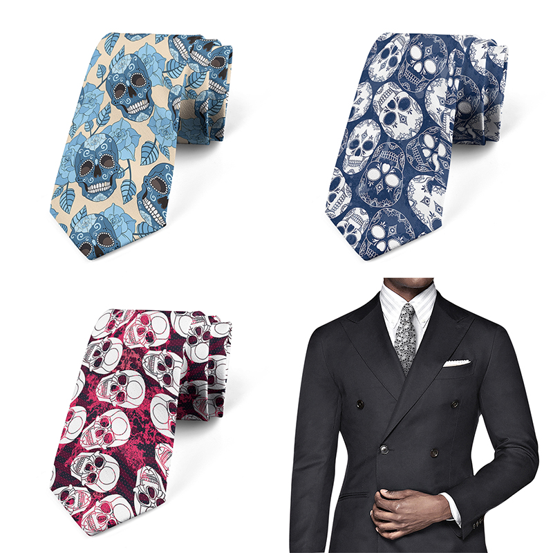 Funny cartoon skeleton 3D prin - Men Accessories Shop 评论和价格