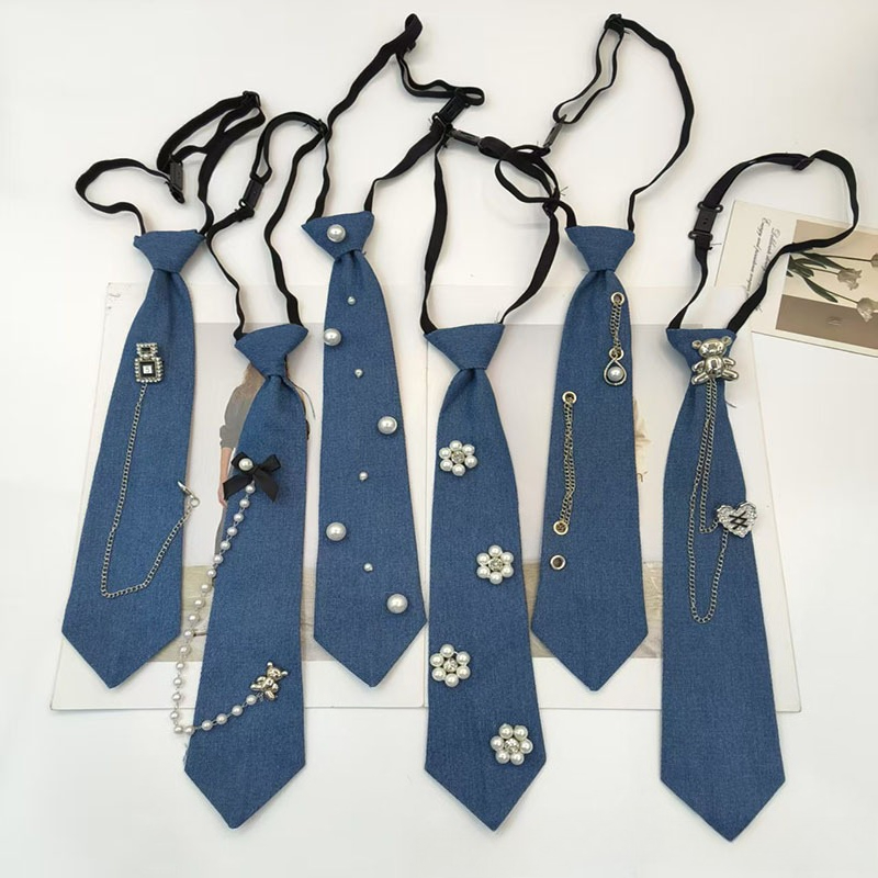 Cowboy Style Blue Necktie JK S - Men Accessories Neck Chain 评论和价格
