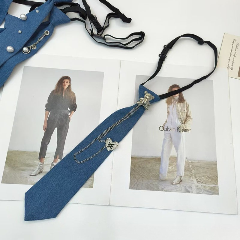Cowboy Style Blue Necktie JK S - Men Accessories Neck Chain 评论和价格