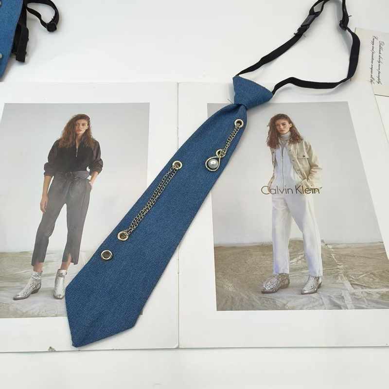 Cowboy Style Blue Necktie JK S - Men Accessories Neck Chain 评论和价格