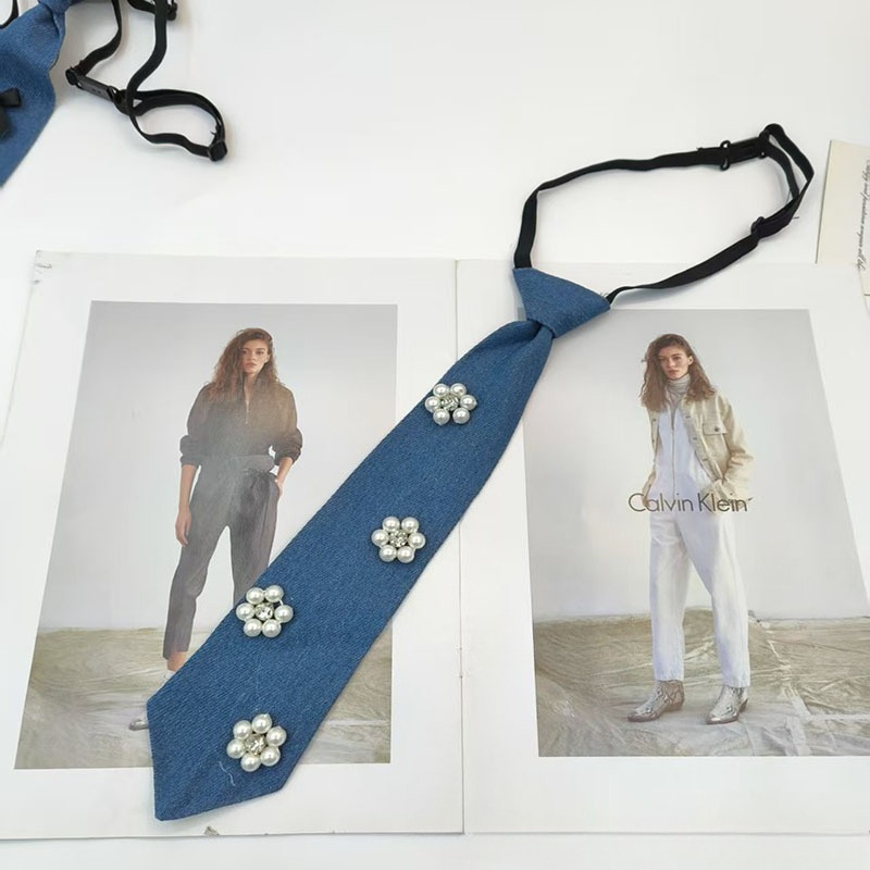 Cowboy Style Blue Necktie JK S - Men Accessories Neck Chain 评论和价格