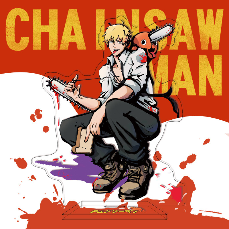 16Cm Anime Chainsaw Man Acryli - Men Accessories For Birthday Gift 评论和价格
