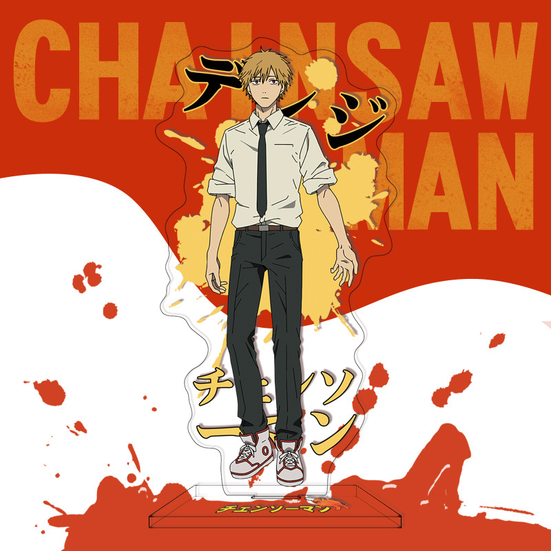 16Cm Anime Chainsaw Man Acryli - Men Accessories For Birthday Gift 评论和价格
