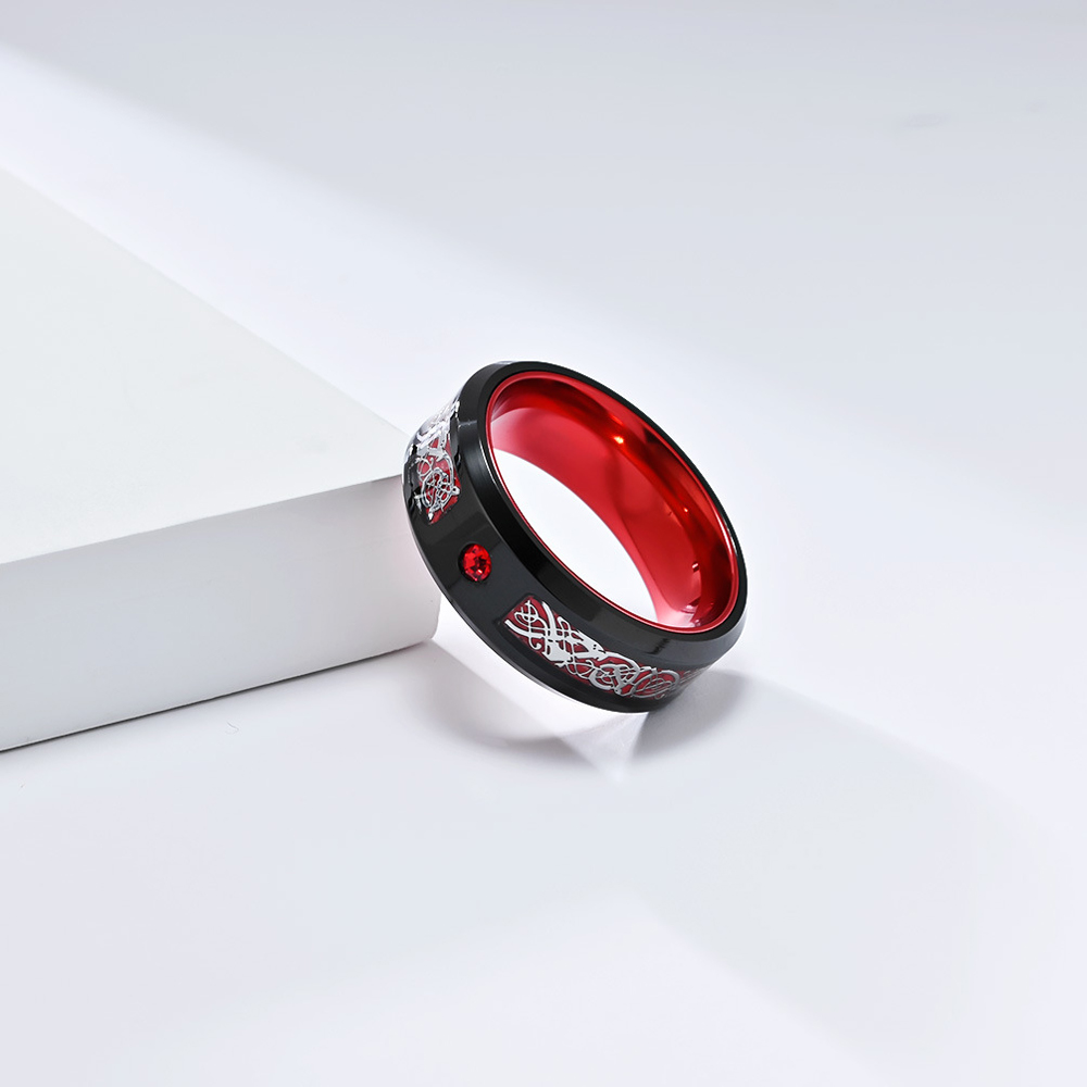 Dragon Ring Stainless Steel Ni - Men Accessories Shop 评论和价格