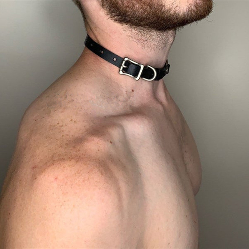 Stylish Synthetic Leather Chok - Men Accessories Neck Chain 评论和价格