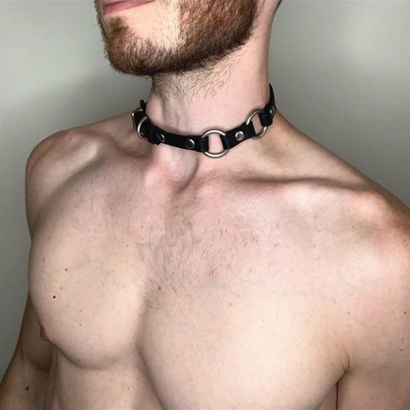 Stylish Synthetic Leather Chok - Men Accessories Neck Chain 评论和价格
