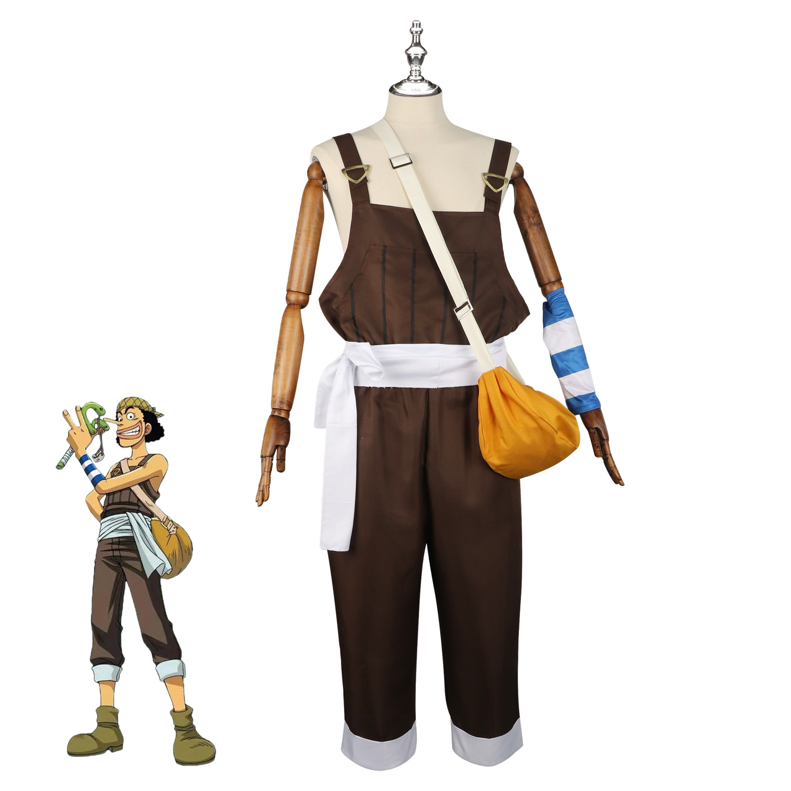 Anime UUsopp Cosplay Costume B - Men'S Accessories With Suits 评论和价格
