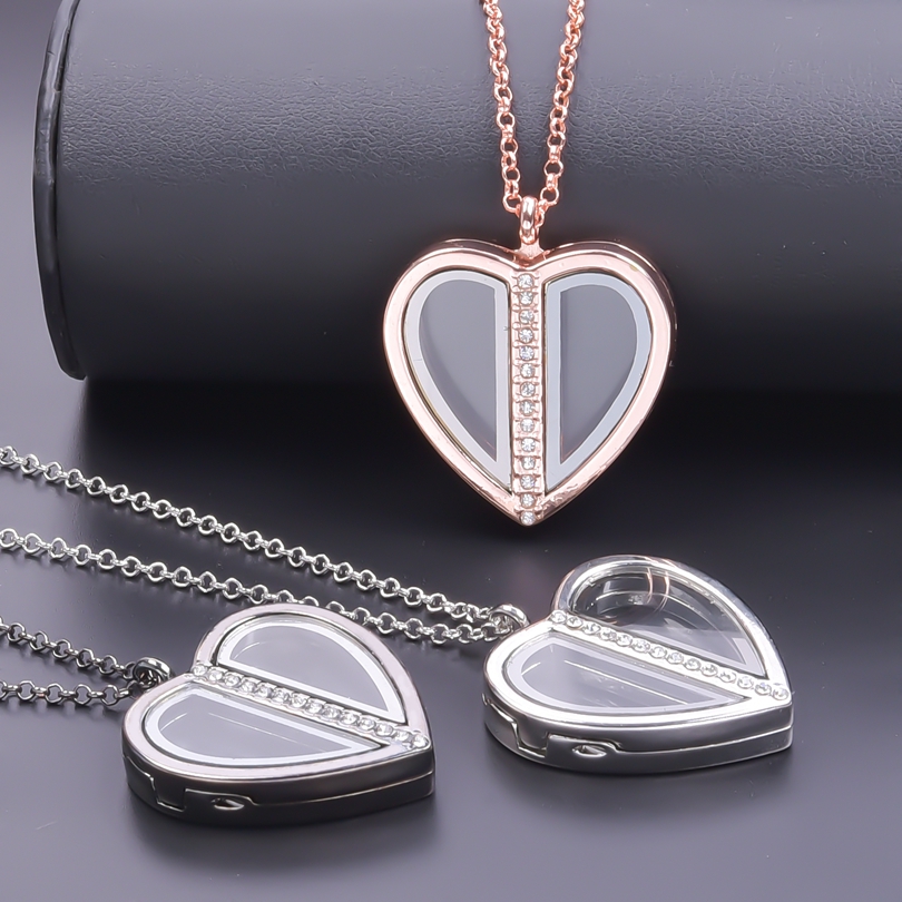 Magnet Heart Locket Necklace F - Men Accessories Neck Chain 评论和价格