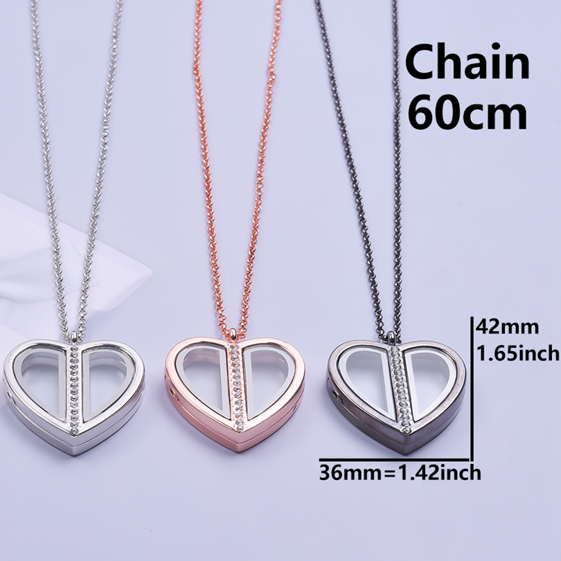 Magnet Heart Locket Necklace F - Men Accessories Neck Chain 评论和价格