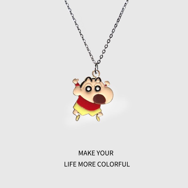 Crayon Shin-chan cartoon neckl - Men Accessories For Birthday Gift 评论和价格