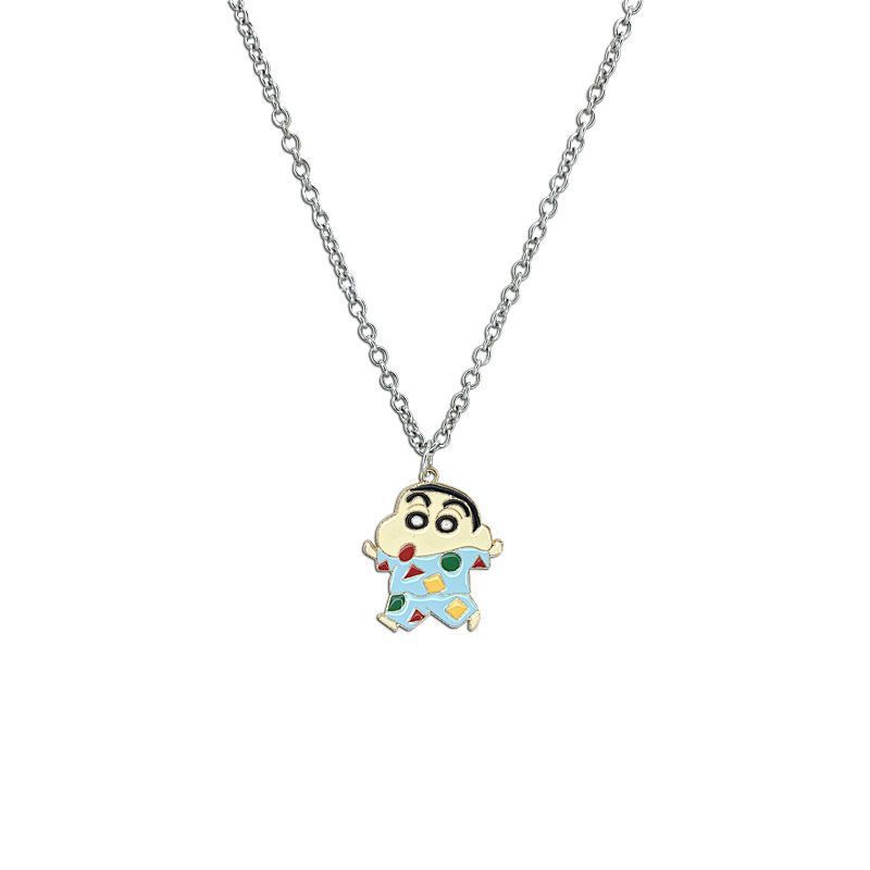 Crayon Shin-chan cartoon neckl - Men Accessories For Birthday Gift 评论和价格
