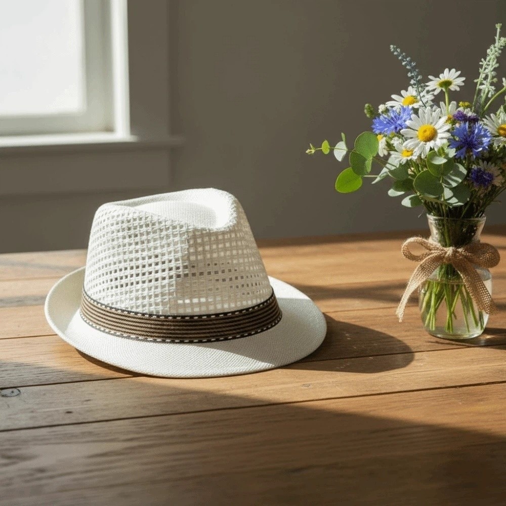 Short Brim Men Panama Hat Brea - Men Accessories H&M 评论和价格