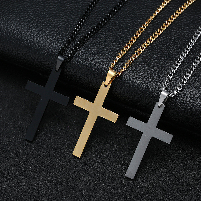 Vintage Gothic Pendant Cross N - Men Accessories Neck Chain 评论和价格