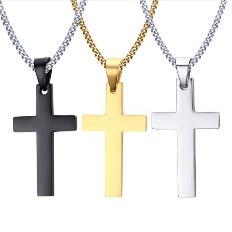 Vintage Gothic Pendant Cross N - Men Accessories Neck Chain 评论和价格