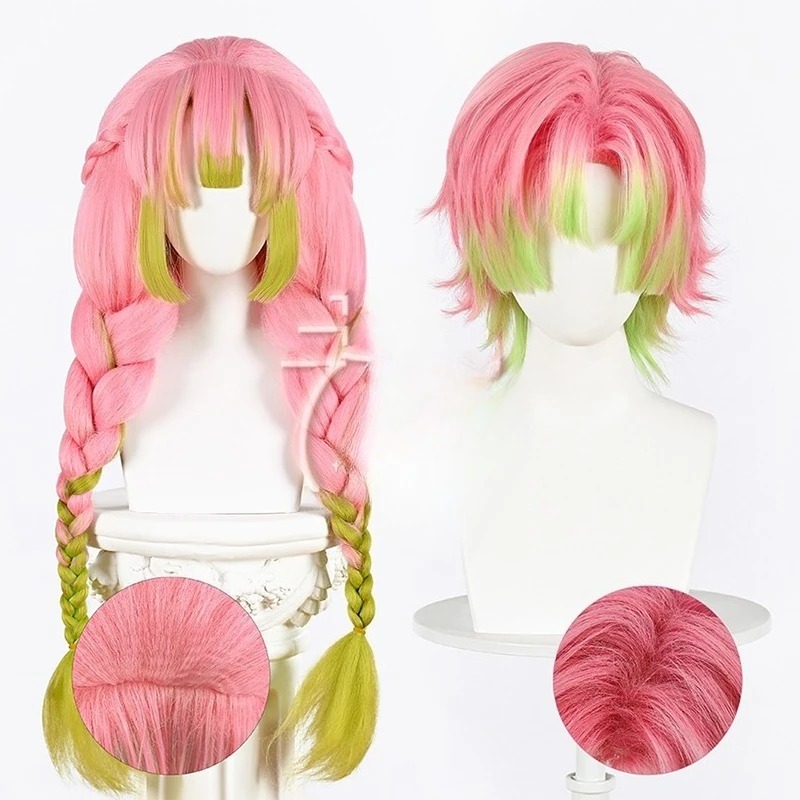 Kanroji Mitsuri Cosplay Wig Pi - Men'S Accessories With Suits 评论和价格