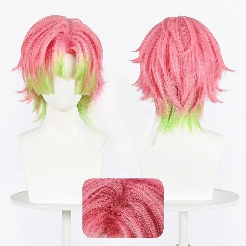 Kanroji Mitsuri Cosplay Wig Pi - Men'S Accessories With Suits 评论和价格