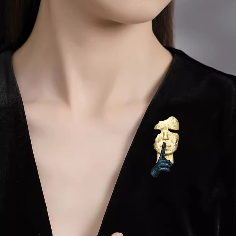 Fashion Mask Brooch Men and Wo - Men Accessories For Birthday Gift 评论和价格