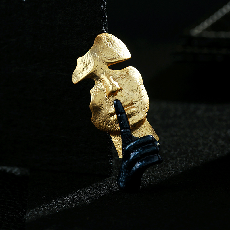 Fashion Mask Brooch Men and Wo - Men Accessories For Birthday Gift 评论和价格