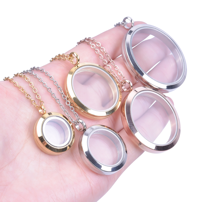 Round Pendant Necklace Locket  - Men Accessories Neck Chain 评论和价格