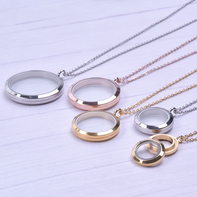 Round Pendant Necklace Locket  - Men Accessories Neck Chain 评论和价格