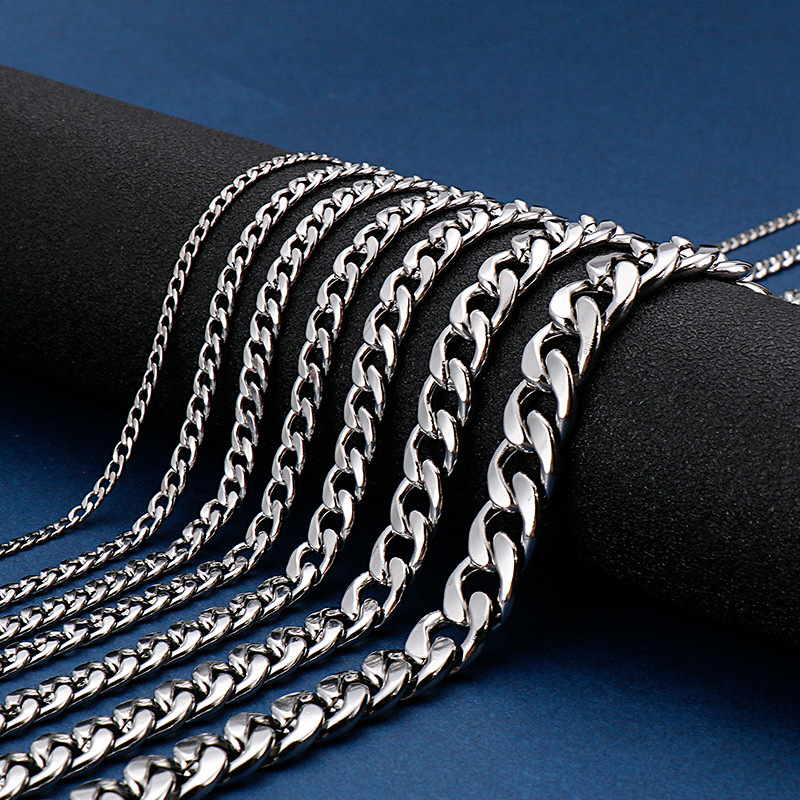 925 sterling silver plated Fla - Men Accessories Neck Chain 评论和价格