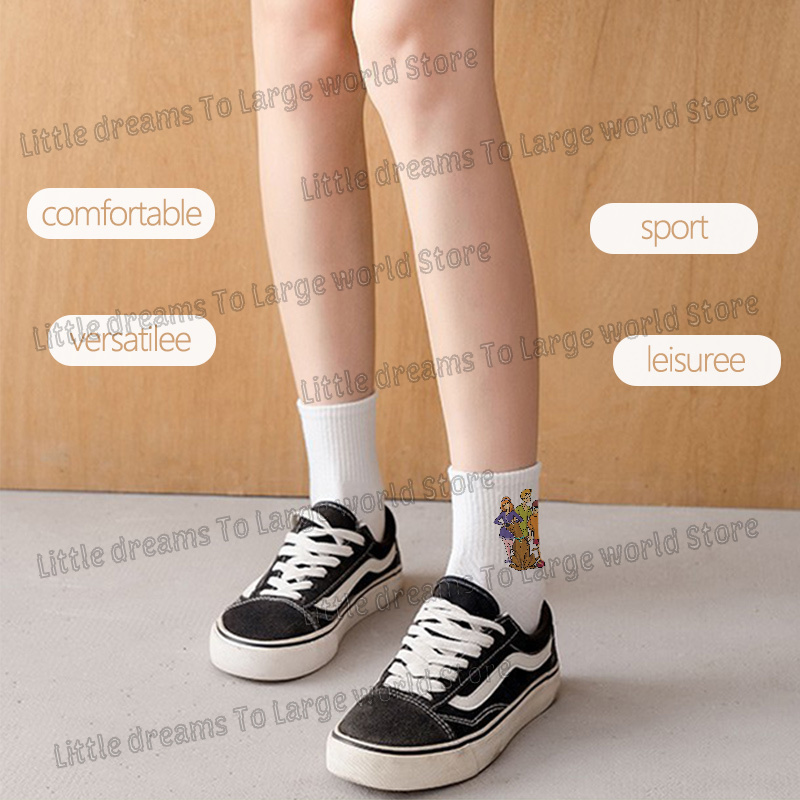 Scooby Doo Cotton Socks Women  - Men Accessories For Birthday Gift 评论和价格
