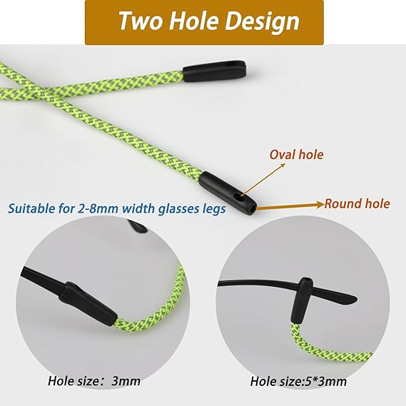2 PCS Glasses Strap, Reflectiv - Men Accessories Neck Chain 评论和价格