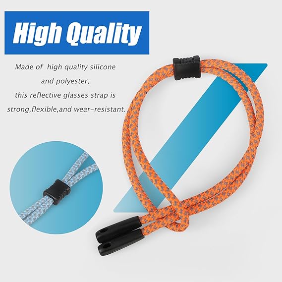 2 PCS Glasses Strap, Reflectiv - Men Accessories Neck Chain 评论和价格