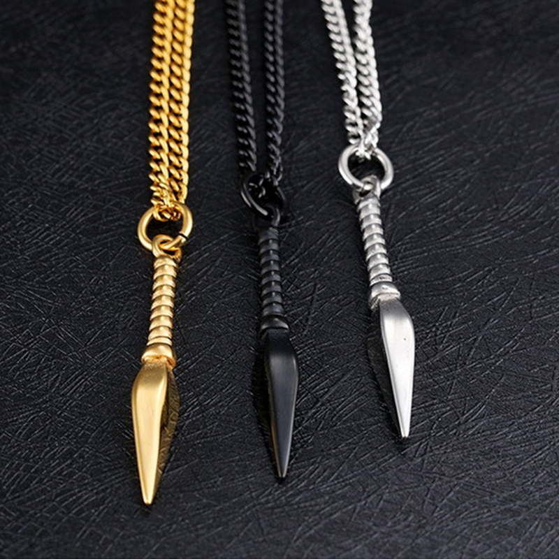 Spear Pendant Necklace For Men - Men Accessories Neck Chain 评论和价格